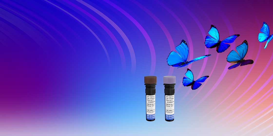 BD Horizon RealBlue™ 705 (RB705) or BD Horizon RealBlue™ 744 (RB744)